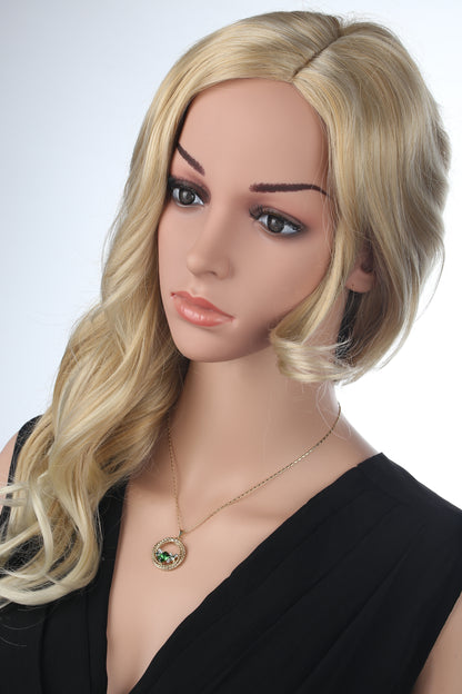 "Ocean Wave" Round Crystal Pendant Necklace