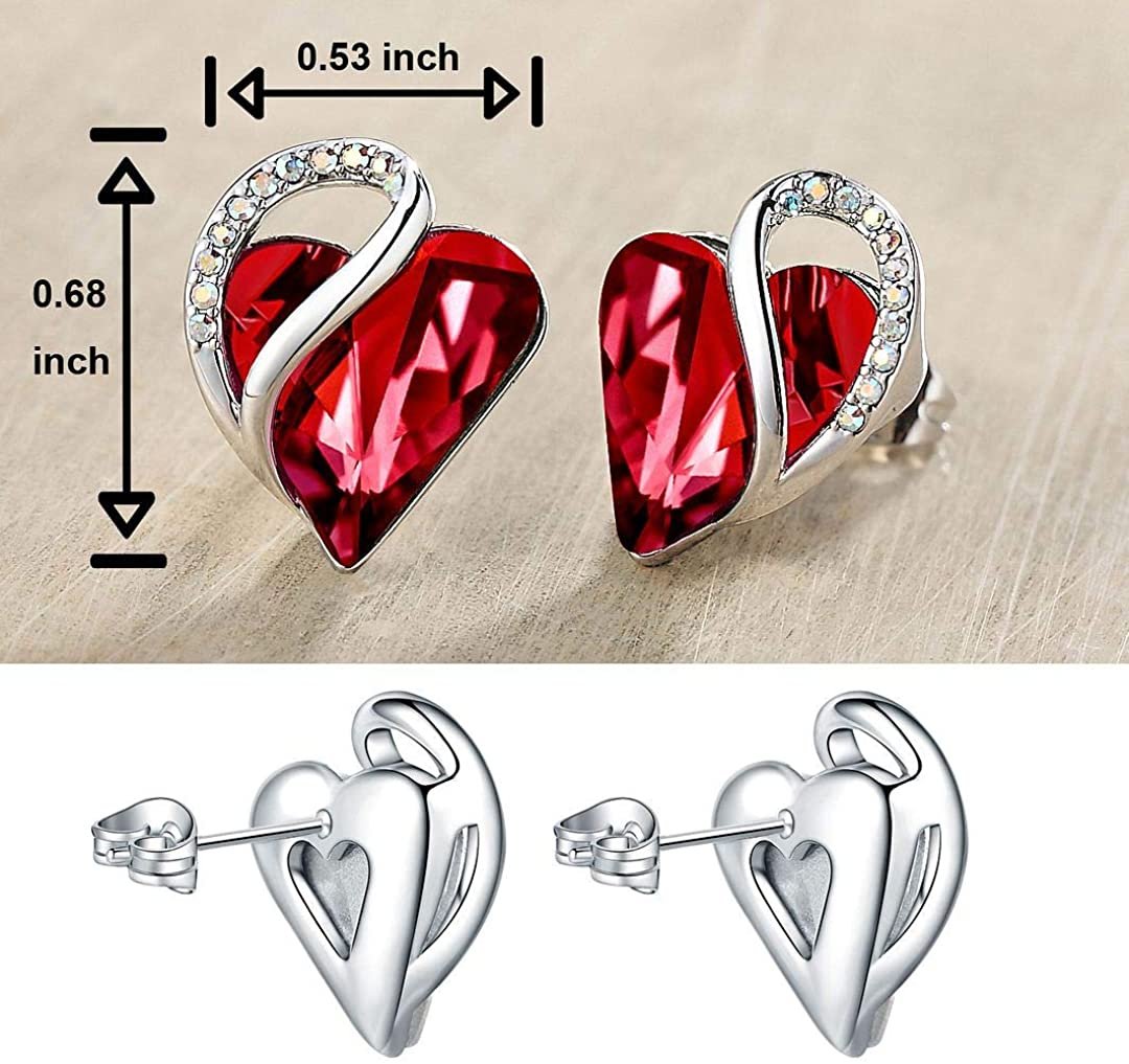 Colors of Heartbeat earrings and pendant –