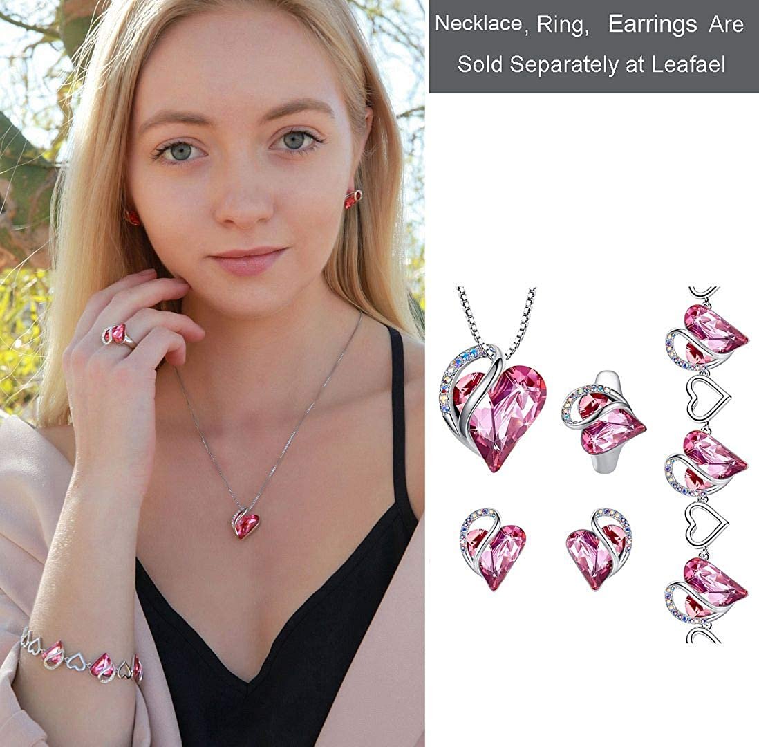Infinity – Leafael Leafael Birthstone Heart with Link Wom Jewelry Bracelet Crystal, Love